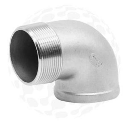 32mm 1-1/4"BSPT 316 STAINLESS STEEL M&F ELBOW
