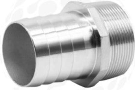 20mm x 20mm BSPM 316 STAINLESS STEEL HOSE TAIL