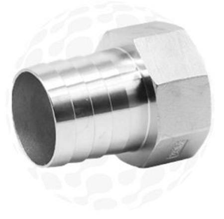 19mm 3/4"x 20mm 3/4"BSPF 316 STAINLESS STEEL HOSE TAIL