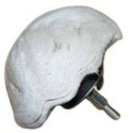 4" MUSHROOM POLISHING MOP 6mm MANDREL