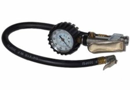 50mm DIAL TYPE TYRE INFLATOR GAUGE WITH CLIP ON CONNECTOR