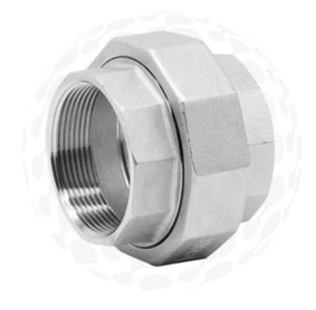 8mm 1/4 BSP 316 STAINLESS STEEL FLAT FACE MAC UNION