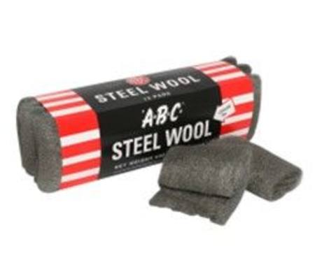 ABC STEEL WOOL PADS 12PACK  COARSE