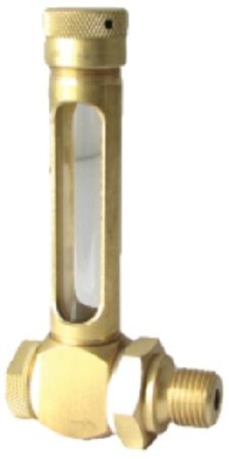 ALEMLUBE OIL LEVEL SIGHT GAUGE 125mm x 16mm x 1/4"BSP BANJO FITTING