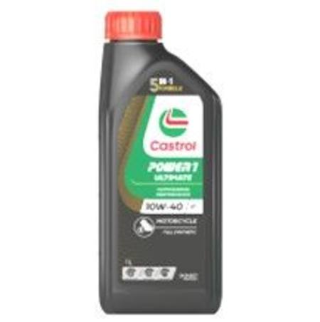 CASTROL POWER 1 4T 4 STROKE FULL SYN MOTORCYCLE OIL 10W40 1 ltr
