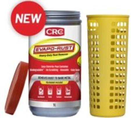 CRC EVAPO-RUST RUST REMOVER 1 LITRE CANISTER WITH DIP BASKET