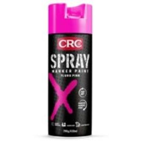 CRC UPSIDE DOWN FLURO PINK SPRAY MARKER PAINT 400ML