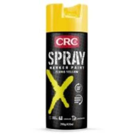 CRC UPSIDE DOWN FLURO YELLOW SPRAY MARKER PAINT 400ML