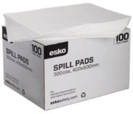 ESKO OIL & FUEL ABSORBENT PADS 400 X 500MM PKT 100