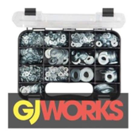 GJ GRAB KIT 740pc MET-IMP FLAT WASHERS ASSORTMENT