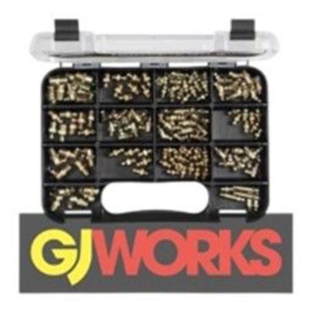 GJ WORKS GRAB KIT 144PC MET & IMP GREASE NIPPLE ASSORTMENT