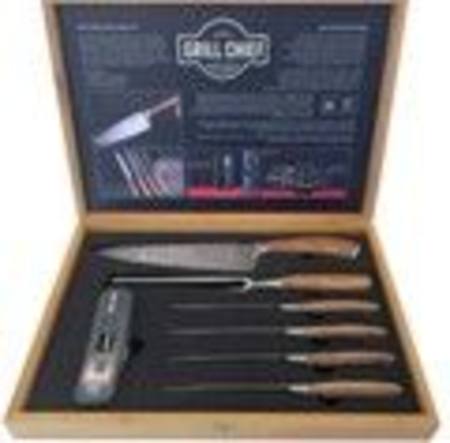 GRILL CHIEF MEAT THERMOMETER & KNIFE SET