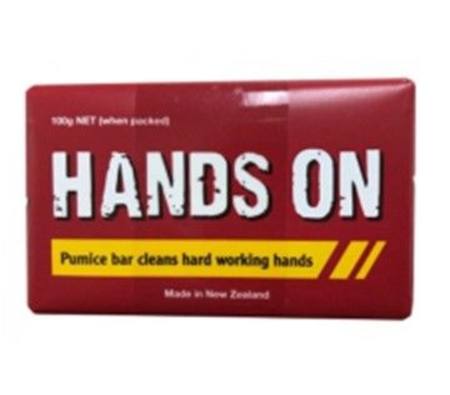 HANDS ON PUMICE HAND SOAP 100gm TWIN PACK REPLACES SOLVOL