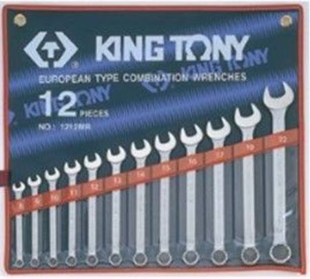 KING TONY 12pc METRIC R/OE SPANNER SET 8-22mm