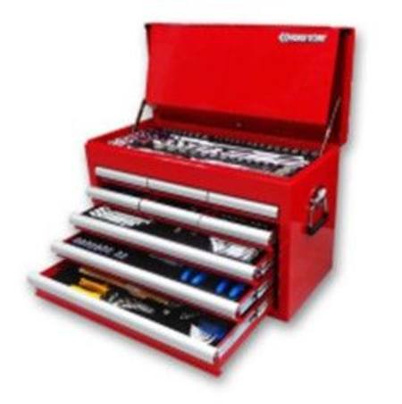 KING TONY 236PC TOOL KIT IN 9 DRAWER RED BOX