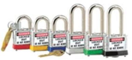 LOTOMASTER STEEL LOCKOUT PADLOCK STD SHACKLE YELLOW (EACH)