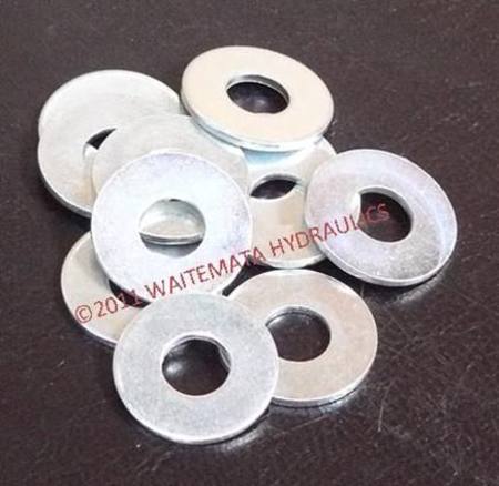 M10 x 21 x 1.6mm FLAT WASHER Z/P pkt200