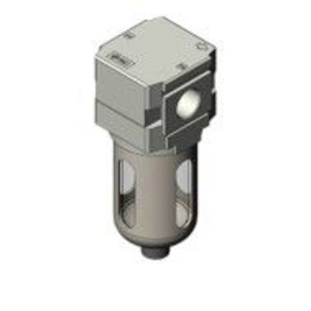 SMC 1/4"BSP 5 Mµ AIR FILTER WITH AUTO DRAIN BOWL GUARD
