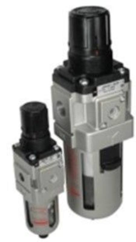 SMC 5 Um 1/4" FILTER REGULATOR GAUGE WITH BOWL GUARD