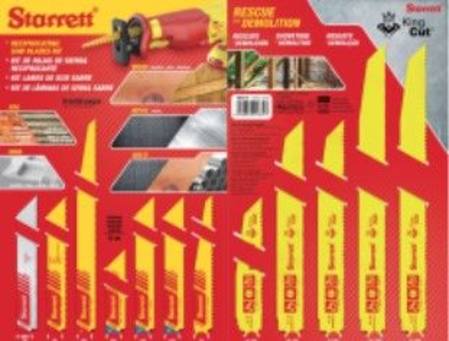 STARRETT 12pc RECIPROCATING SAW BLADES SET