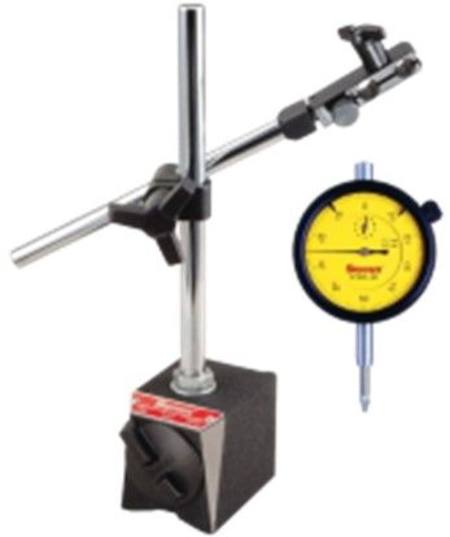 STARRETT 3025-481 DIAL INDICATOR WITH FINE ADJ MAGNETIC BASE