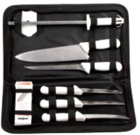 STARRETT BLUE HANDLE 8 PCE PROFESSIONAL KNIFE SET BLUE HANDLE