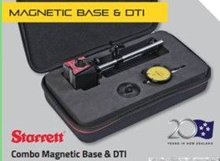 STARRETT DIAL INDICATOR & MAGNETIC BASE IN EVA CASE