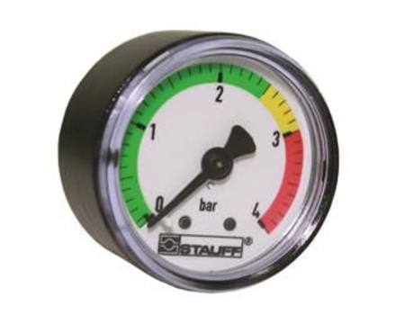 STAUFF 1/8" BSPT 4 BAR CLOGGING INDICATOR FOR RETURN LINE APPLICATION 0 - 1.25 BAR GREEN