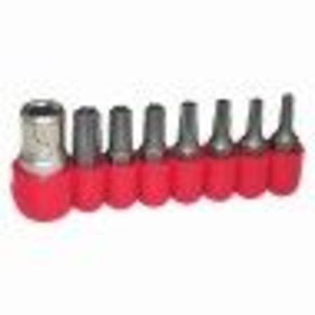 TOLEDO 8pc 1/4"dr TAMPER PROOF TORX BITS