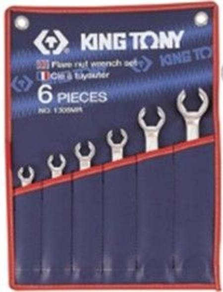 ZZKING TONY 6pc IMPERIAL FLARE NUT WRENCH SET
